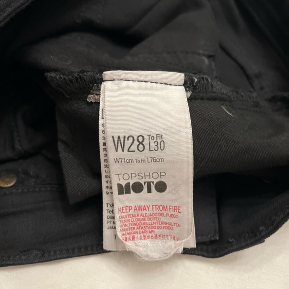 Top shop Ripped Black Skinny Jeans - Picture 2 of 2